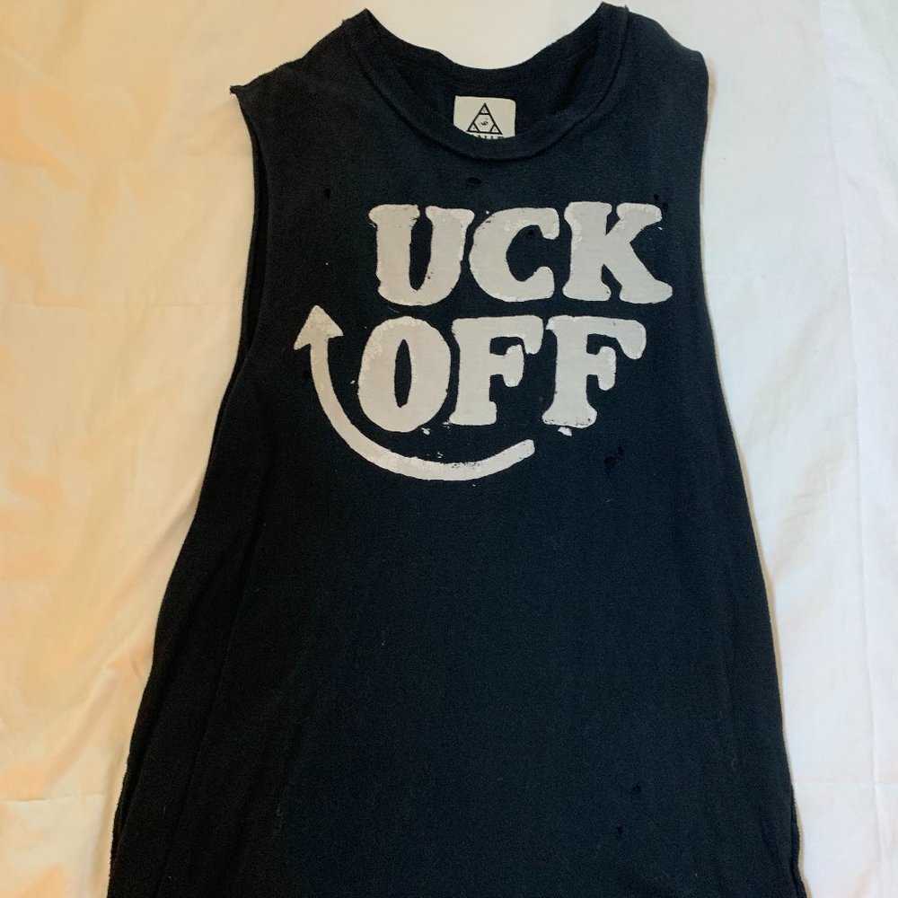 UNIF '*UCK OFF" muscle tee